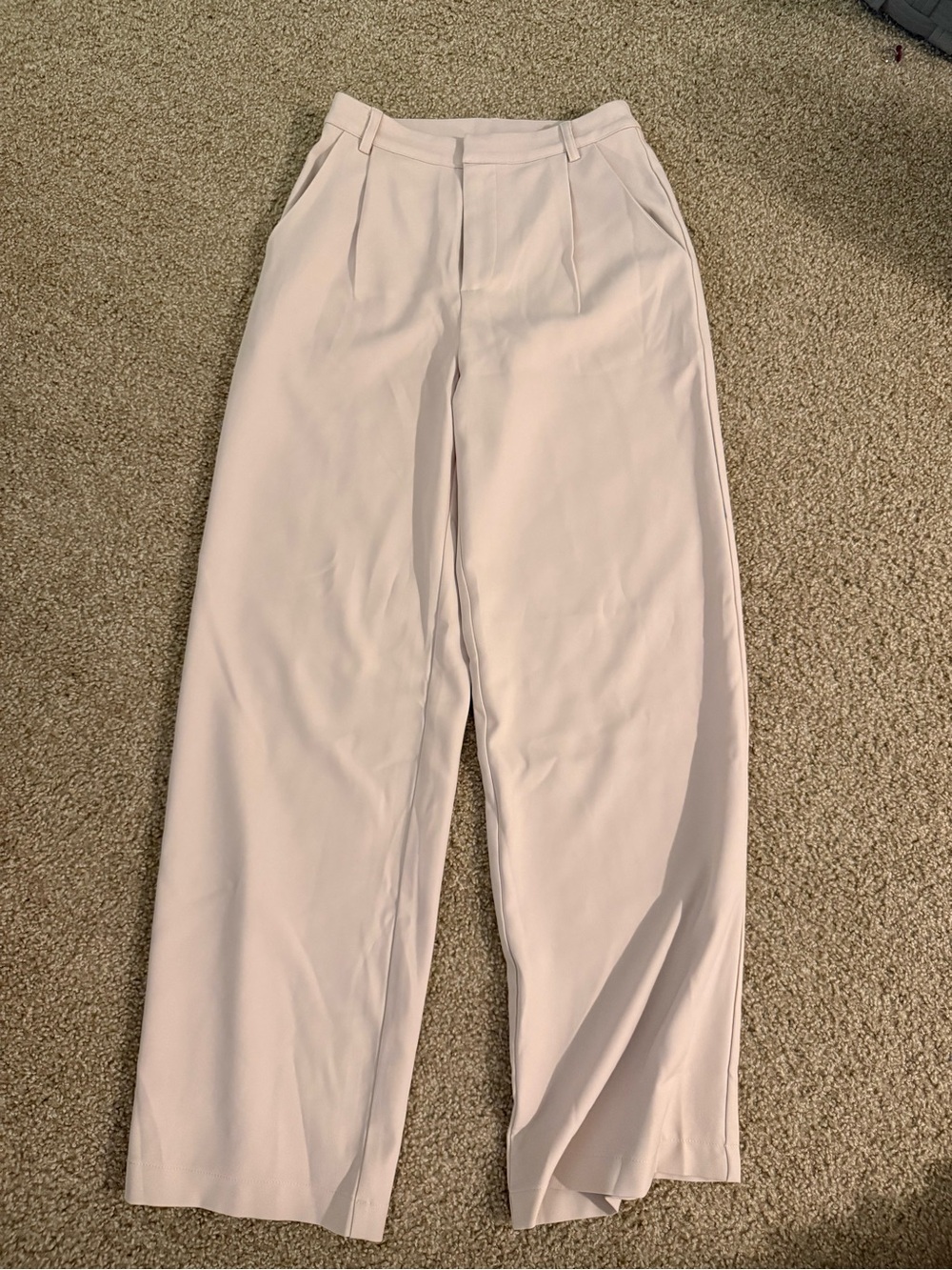 entro Cream Wide-Leg Trousers